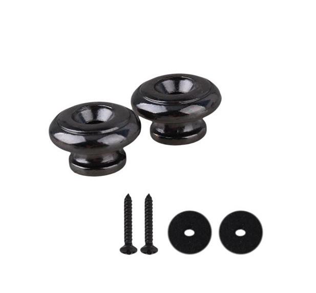 Guitar Strap Buckle & Anti-Slip Button Pin for Acoustic & Electric Guitars