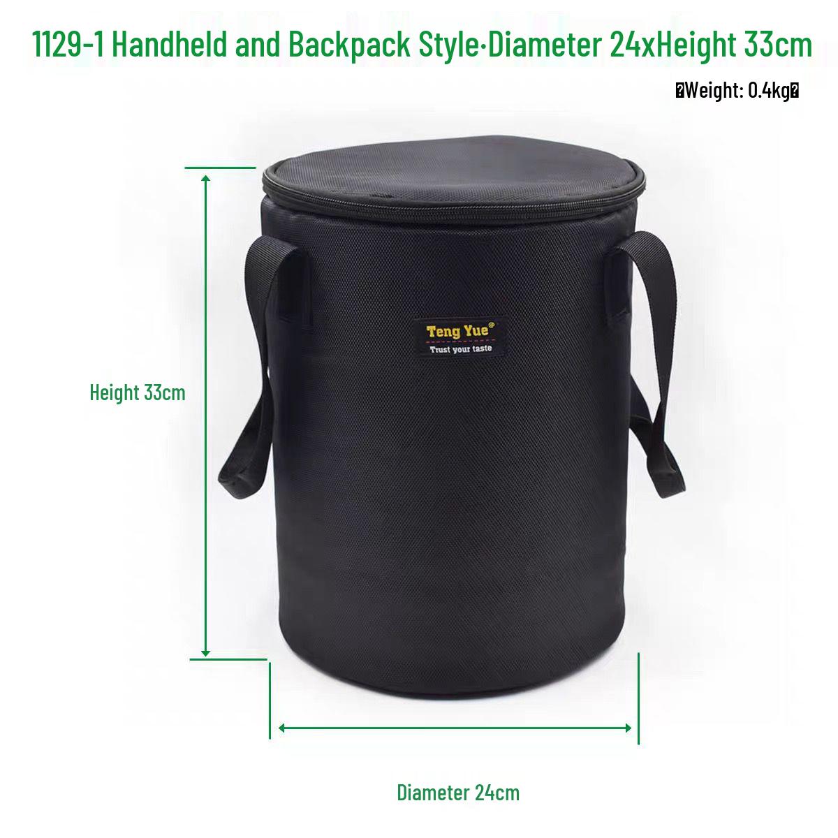 

1129 Black Apple Mac Pro Trash Can Cylindrical Computer Host Backpack Diameter 24cm x Height 33cm