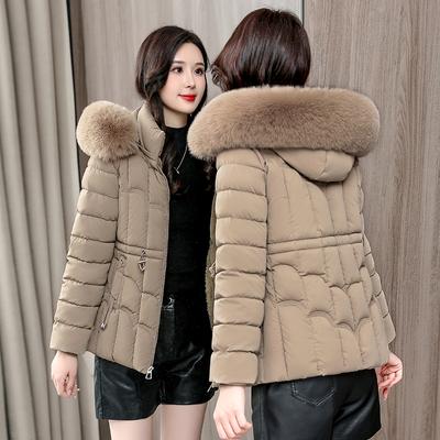 Winter Down Jacket Women Parkas Fashion Warm Cotton Padded Coat Ladies Short Overcoat Hooded Overwear Tops
