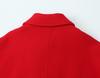 European & American Style Red Mid-Length Loose Coat - Women's Autumn Outerwear