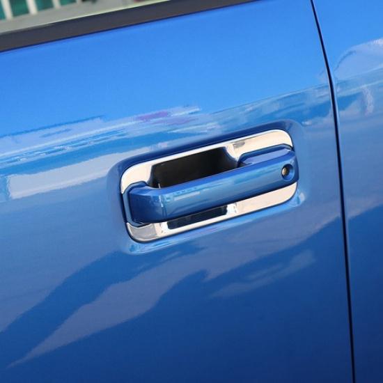 Exterior Door Handle Bowl Trim Cover Decor for Ford F-150 F150 2014- Chrome