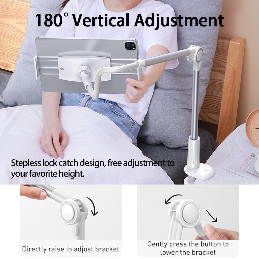 Sostegno Iphone Letto Supporto Universale Per Telefono Cellulare Supporto Flessibile Regolabile A 360 Clip 128751 - Foto 3