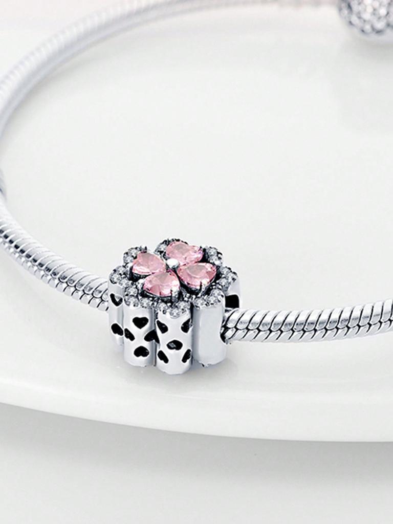 Charms Plata Lucky Symbol: Heart Beads Charm Copper Plated Fit Charms Copperoriginal Bracelet For Jewelry Making Diy Charm