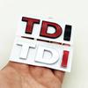 AABIN1 3D ABS Black Logo TDI Emblem Letters Car Rear Trunk Badge Sticker for VW Volkswagen Polo Golf 4 5 6 7 Touran Passat Accessories