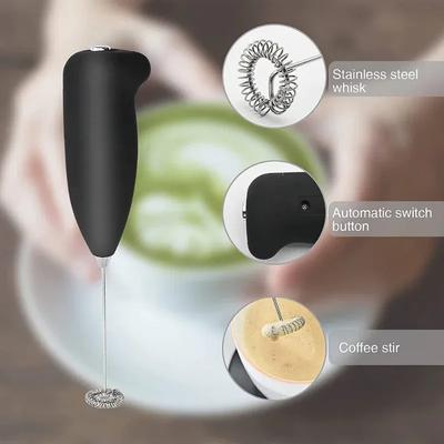 Espumador de Leche Eléctrico Bebida Café Batidor Mezclador Batidor de Huevos Espumador Café Capuchino Mini Mango Agitador Herramienta de Cocina