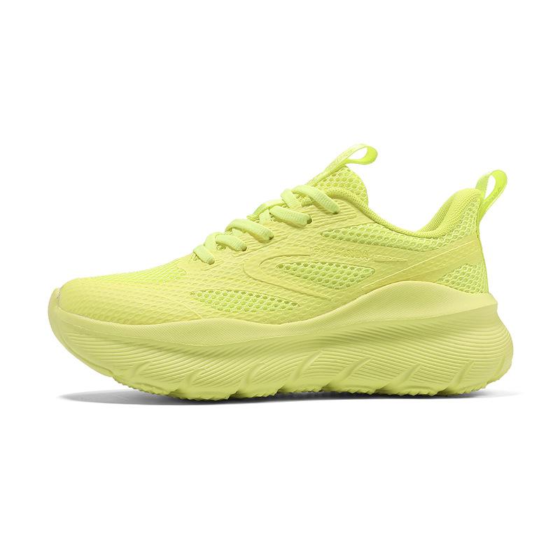 

Sneakers spring and summer high elastic shock absorber running shoes breathable couple casual shoes professional jumping outdoor 35 лимонно-желтый