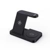 Încărcător Wireless Pliabil 3-în-1 pentru Telefoane Apple & Samsung, Căști și Ceasuri
