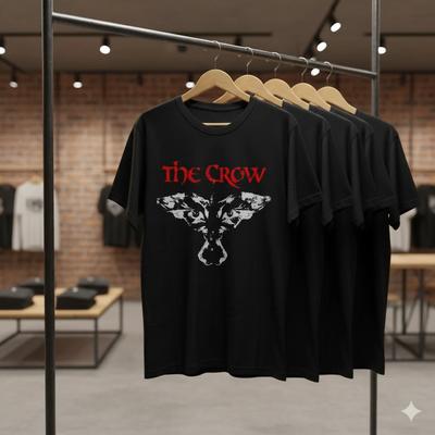 The Crow Movie T-Shirt Black Gothic Horror Film Graphic Unisex Tee - T819