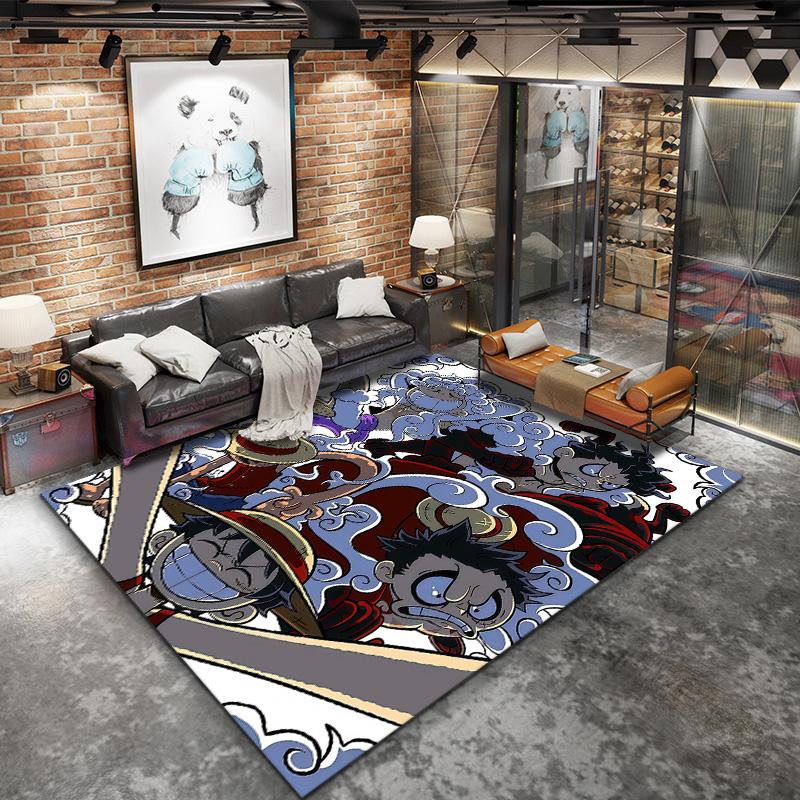 One Piece Gear Carpet Rug For Living Room Bedroom Home Sofa Decoration,kids Play Nonslip Floor Mat