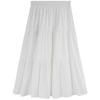 High-Waist Pleated A-line Midi Skirt - 2024 Spring Collection for Women