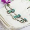 Natural Turquoise Hanging Earring, Kingman Turquoise Earring, Wedding Earrings, 925 Sterling Silver Earrings, Gemstone Earring