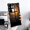 God Jesus Pray Cross Bible Plating Phone Case For Samsung Galaxy S24 S25 FE S26 Edge S23 Ultra S22 S21 Plus S20 Anti-Fall Airaba