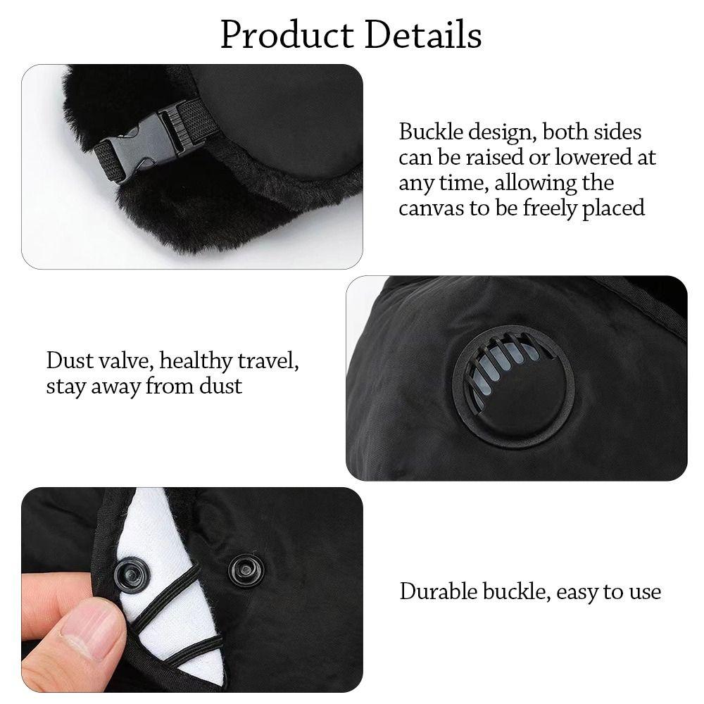 Warm Beanie Russian Caps Plush Earflap Pilot Caps Outdoors Winter Hat  for Men Women