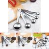 Steel Stainless Sleek Measuring Spoon Set Of Five Ideal For Coffee Baking And Gifts Holiday