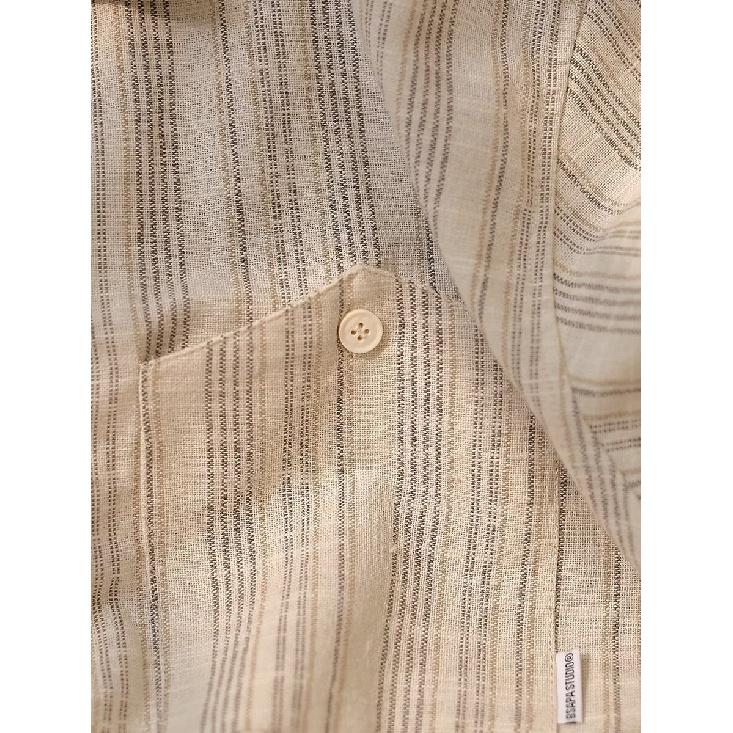 Letní oblečení Pánská retro ležérní košile Studentská volná Niche design Zábavný nový pánský top pro venkovní nošení