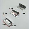 20Pcs Silver Angled Drawer Lock Strike Plate for Home Office Cabinet Cupboard Drawer Door Furniture Connector Hardware Fastener