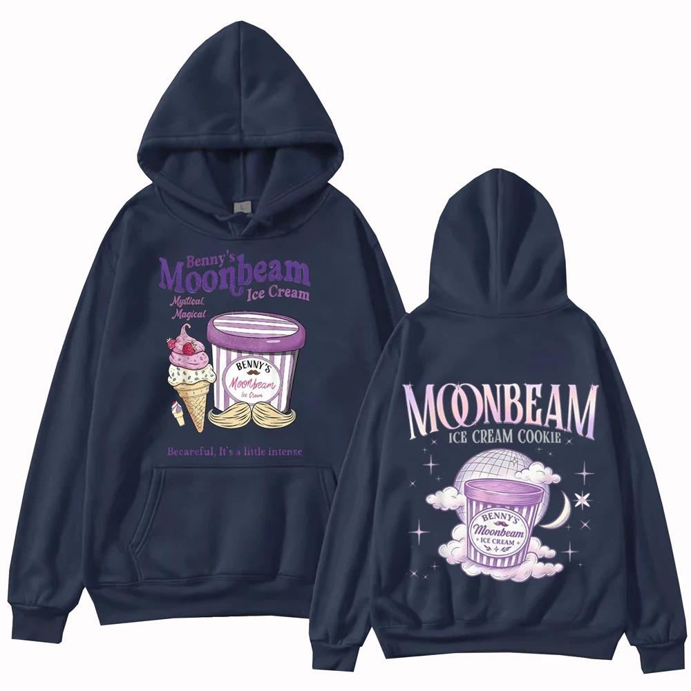 

2026 Moonbeam Ice Cream Benson Boone Hoodie Man Woman Harajuku Long Sleeve Pullover Tops Sweatshirt Gift XXXL дубильна кора