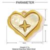 3pcs/Lot Stainless Steel Fish Bone Mermaid Tail Bracelet DIY Charms Women Shell Crab Conch Necklace Pendant Heart Love Jewelry