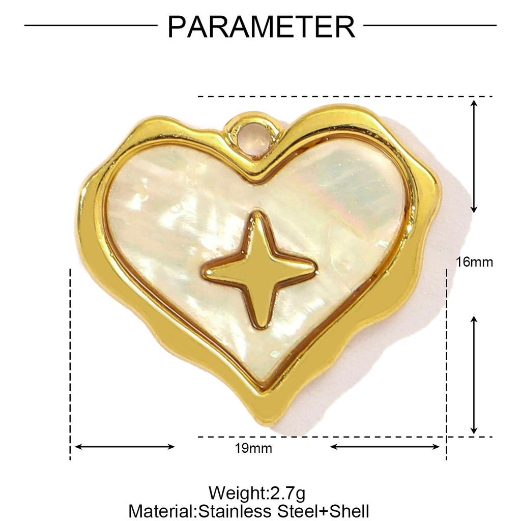 3pcs/Lot Stainless Steel Fish Bone Mermaid Tail Bracelet DIY Charms Women Shell Crab Conch Necklace Pendant Heart Love Jewelry