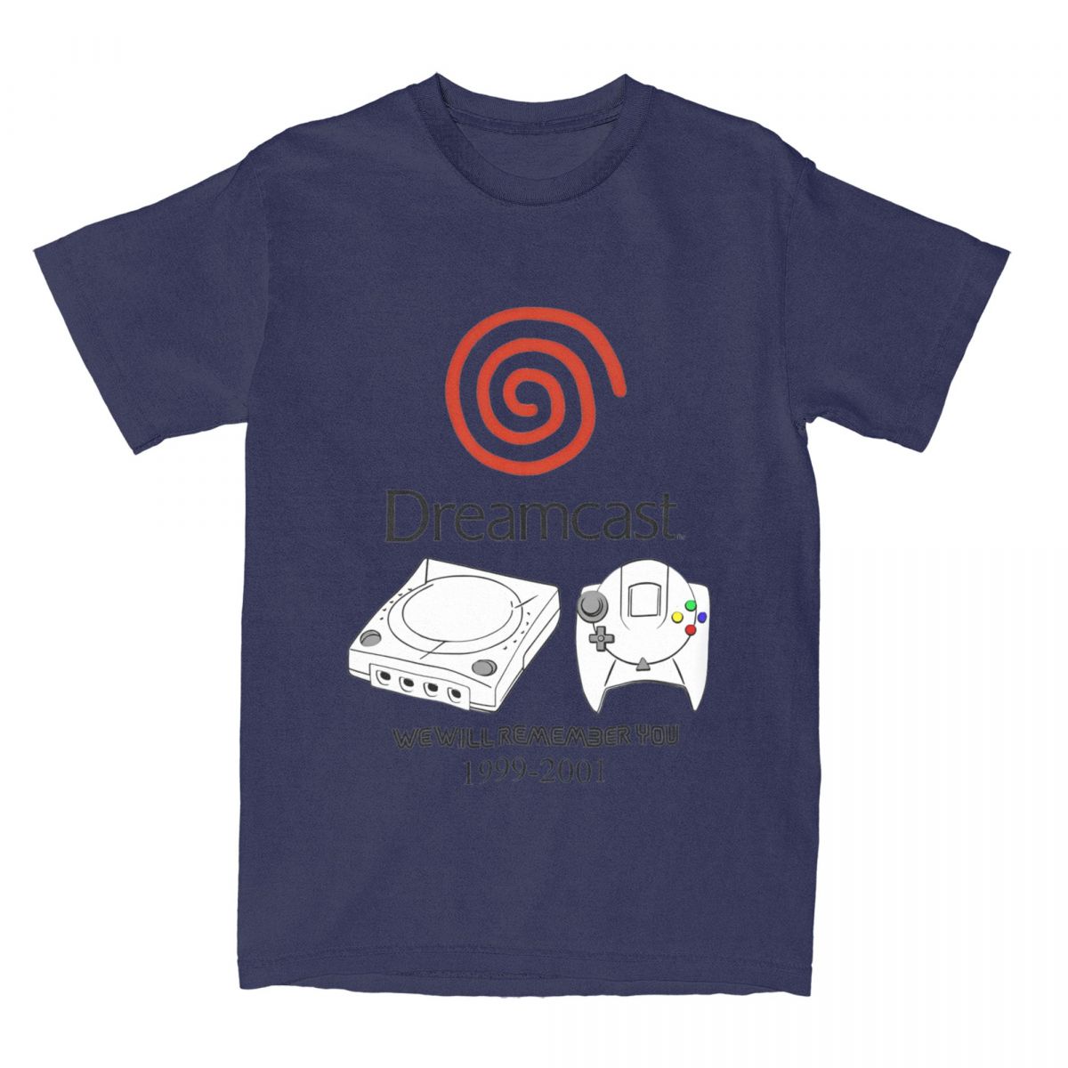 

Men T Shirt Dreamcast 4 Life T-Shirts Hipster We will remember you Summer Tee Shirt Vintage Casual Cotton Tops Gift 4XL