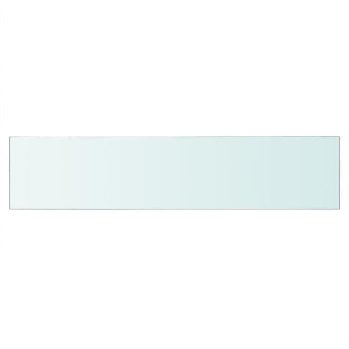 Panneau pour étagère - vidaXL - Verre transparent - 60 x 12 cm - Verre trempé - Contemporain
