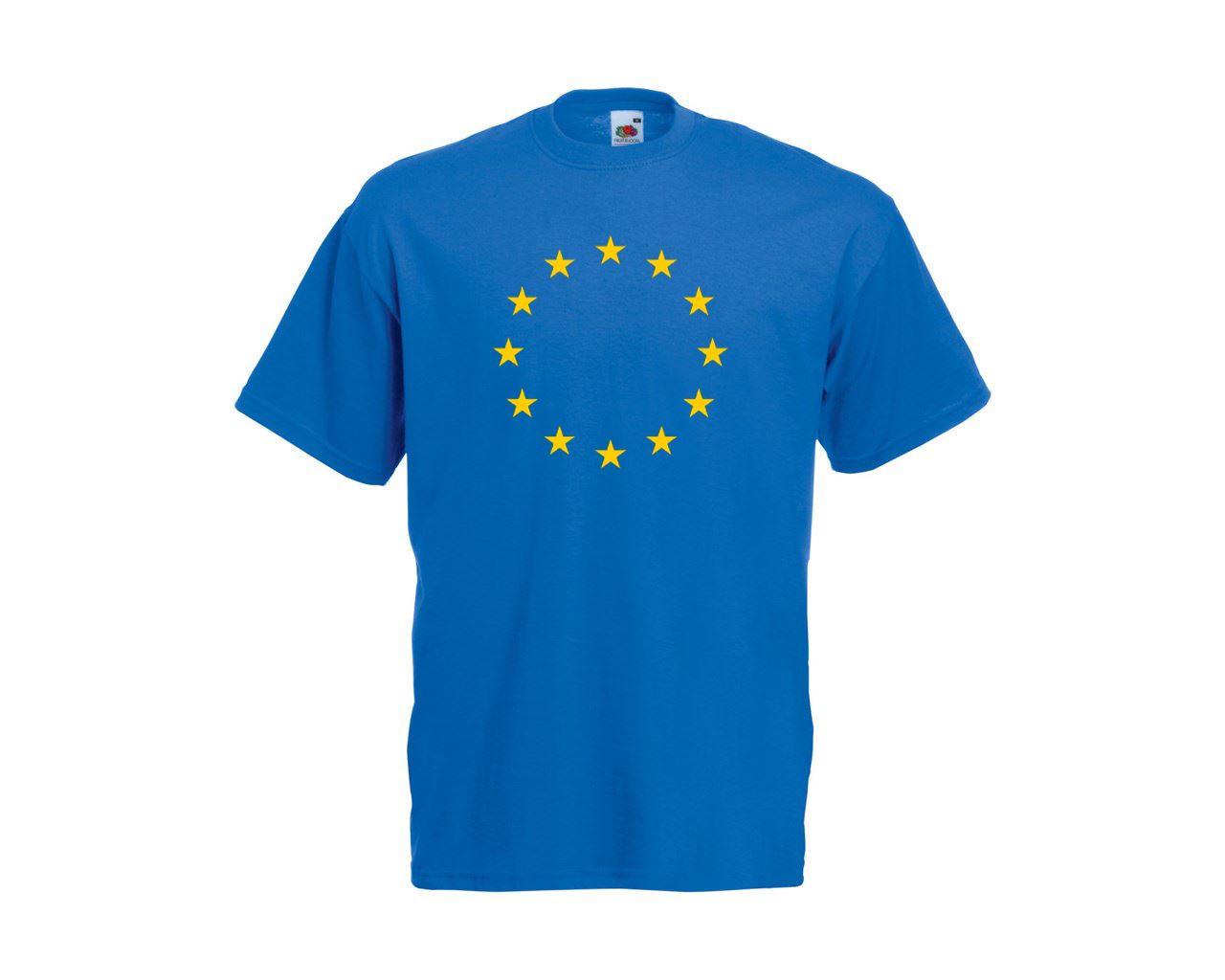 Adults Euro Flag Stars Eu Europe European Union Unisex Blue TShirt S