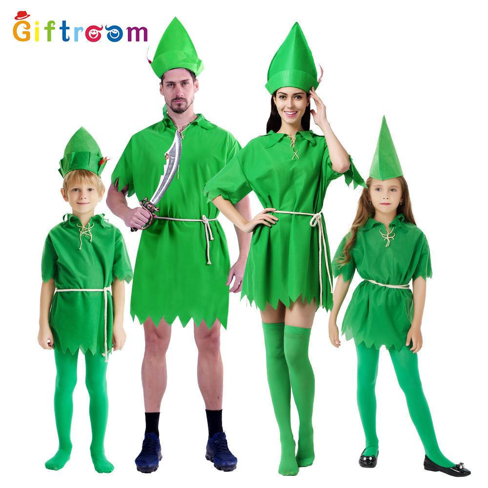 Couples And Family Friendly Peter Pan Costume For Halloween Theme Party Fun