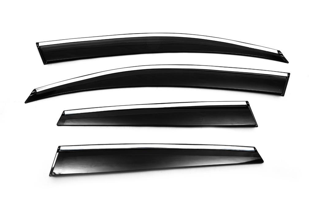 Windshields with Chrome (4 Pcs, Sunplex Chrome) for Renault Clio V 2019-2024