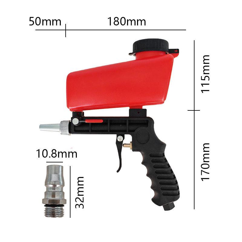 Portable DIY Gravity Feed Sandblaster Kit for Rust Prevention and Removal