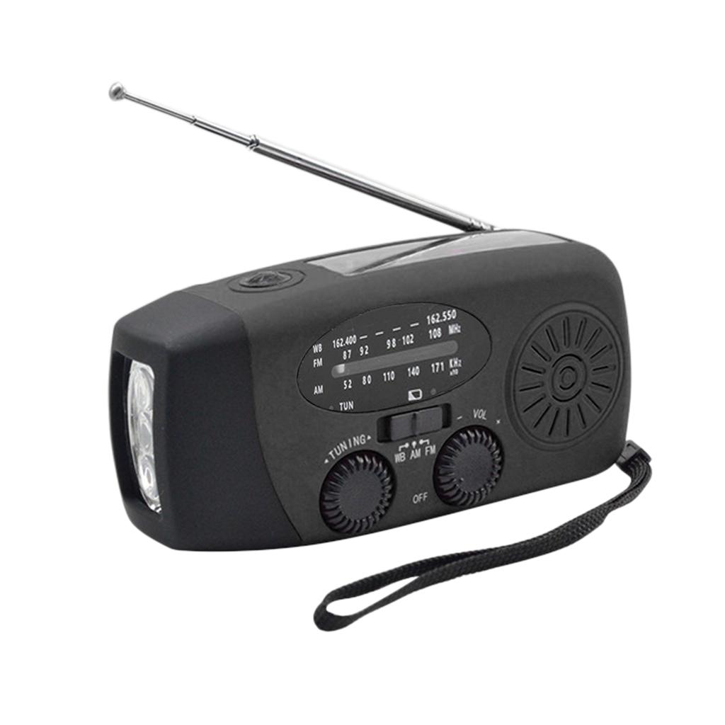 Emergency Hand Crank Radio with LED Flashlight for Emergency AMFM NOAA Portable Weather Radio