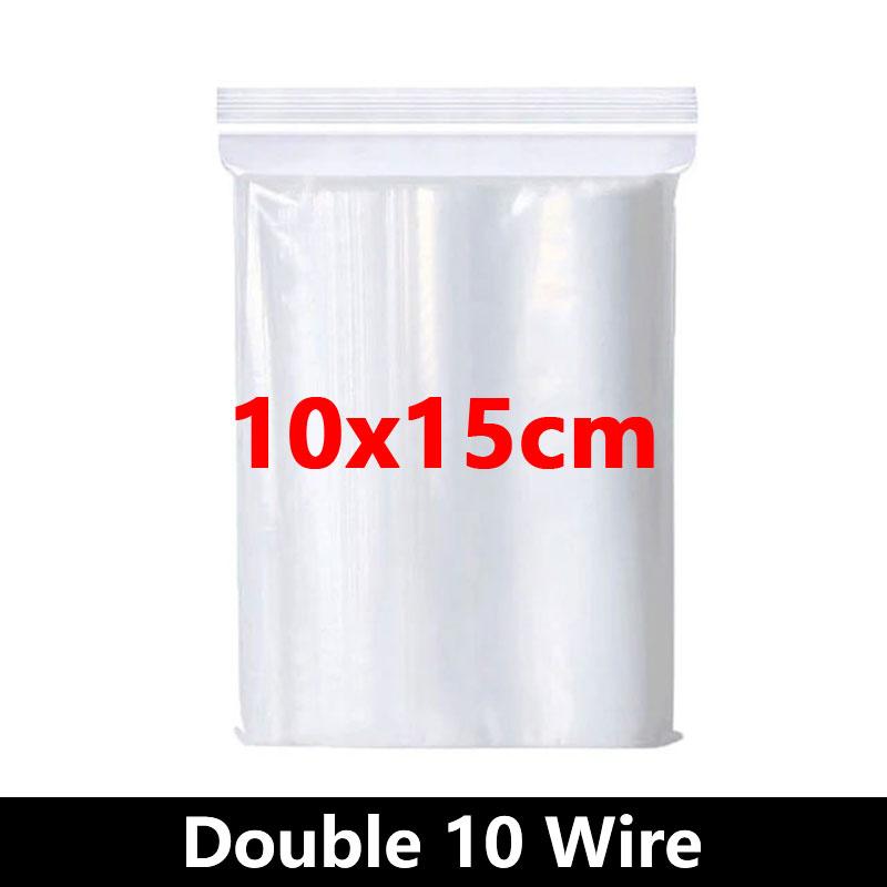 

Утолщенные герметичные пакеты с застежкой-молнией, прозрачный пластиковый пакет для хранения небольших ювелирных изделий, пищевая упаковка, многоразовый прозрачный герметичный пакет с застежкой-молнией 100pcs