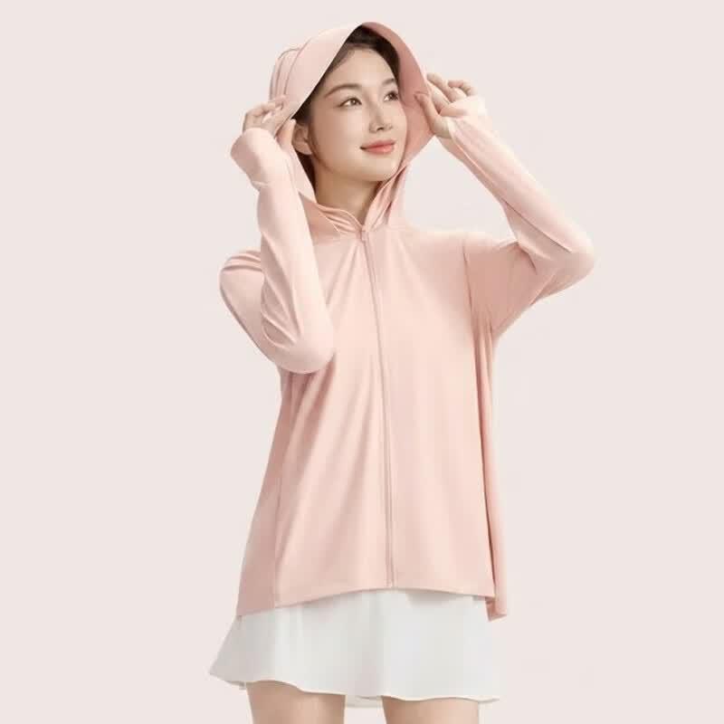 Ono & Co. Women's Loose Fit Ice Silk Sun Protection Hoodie
