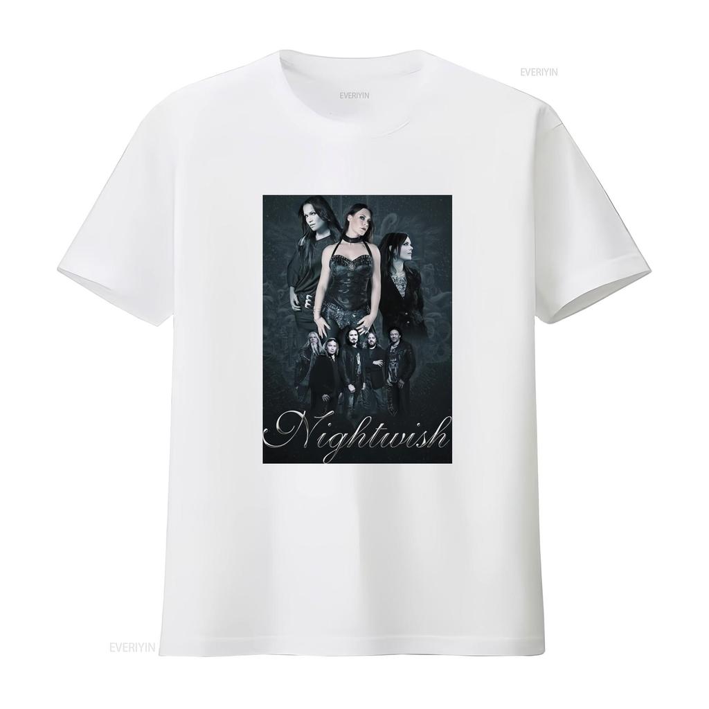 Nightwish Band Members Cotton Black T Shirt for Men in All Sizes vintage Washed Versatile Top For Everyday Wear