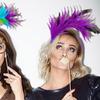 Feather Headwear With Bright Color For Theme Event Gathering Bendable Hairhoop for Festival Celebration