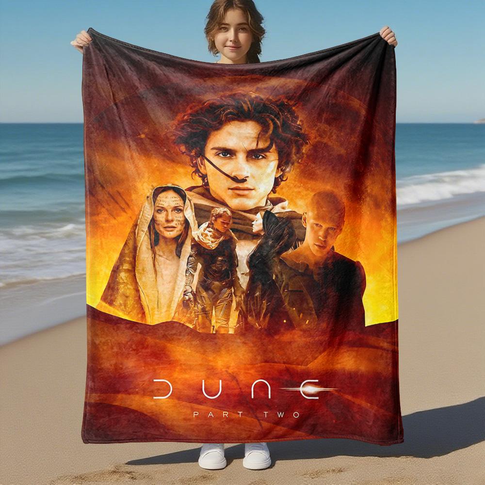 1pc Dune Part TwoOutdoor Flannel Blanket Soft Plush Decor for Picnics, camping,Bedroom, Playroom, or Lunch Breakn1221A