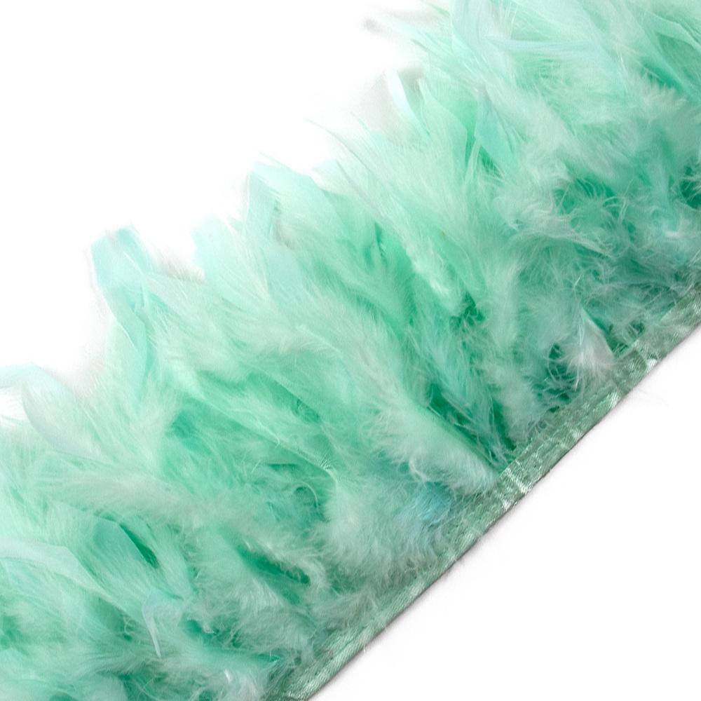 1Meter Natural Turkey Feathers Trims Height 10-15Cm Crafts Wedding Party Clothing Decor Diy Feather Ribbon Sewing Decoration