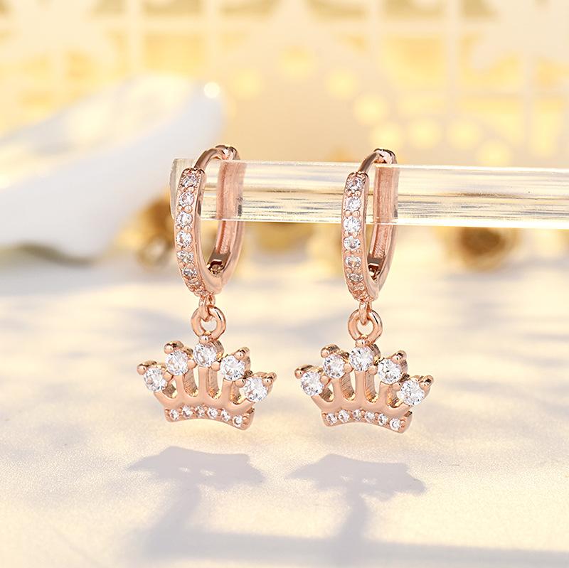 

Popular High-end Earrings for Women s Trendy Temperament Diamond-inlaid Earrings Fashionable Earrings