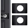 2PCS Door Lock Repair Plate Stainless Steel Circular Lock Fixing Plate Hinge Door Handle Installation Reinforcer  Accessories