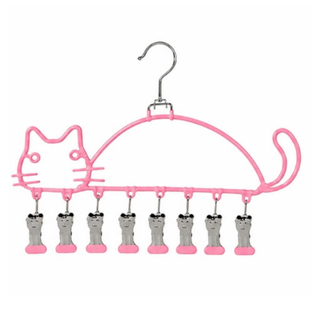 Cat Shape Socks Drying Rack Windproof Clothes Hanger Underwear Drying Clips  Indoor Outdoor Use