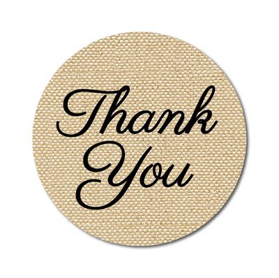 Darling Souvenir DIY 1.6 Inches Round Text Calligraphy Thank You Invitation Stickers Gift-45