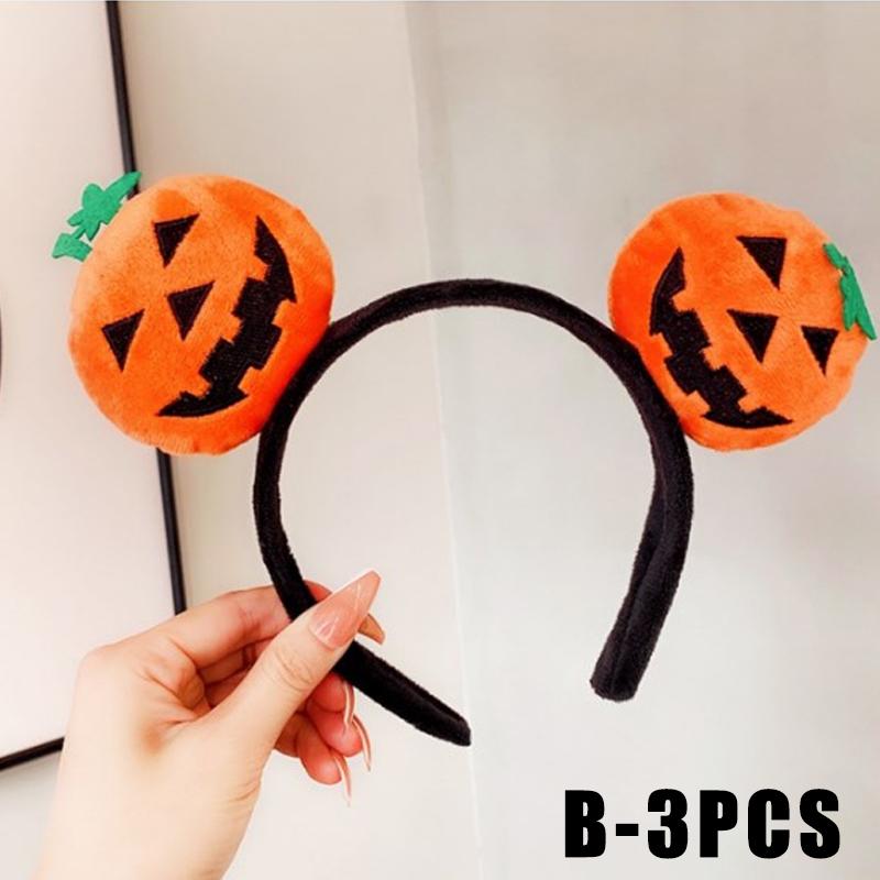 Niedliche Cartoon Anime Kürbis Puppe Halloween Stirnband Lustige DIY Feiertagsrequisiten Haarbündel und Reifenstil Partydekorationen