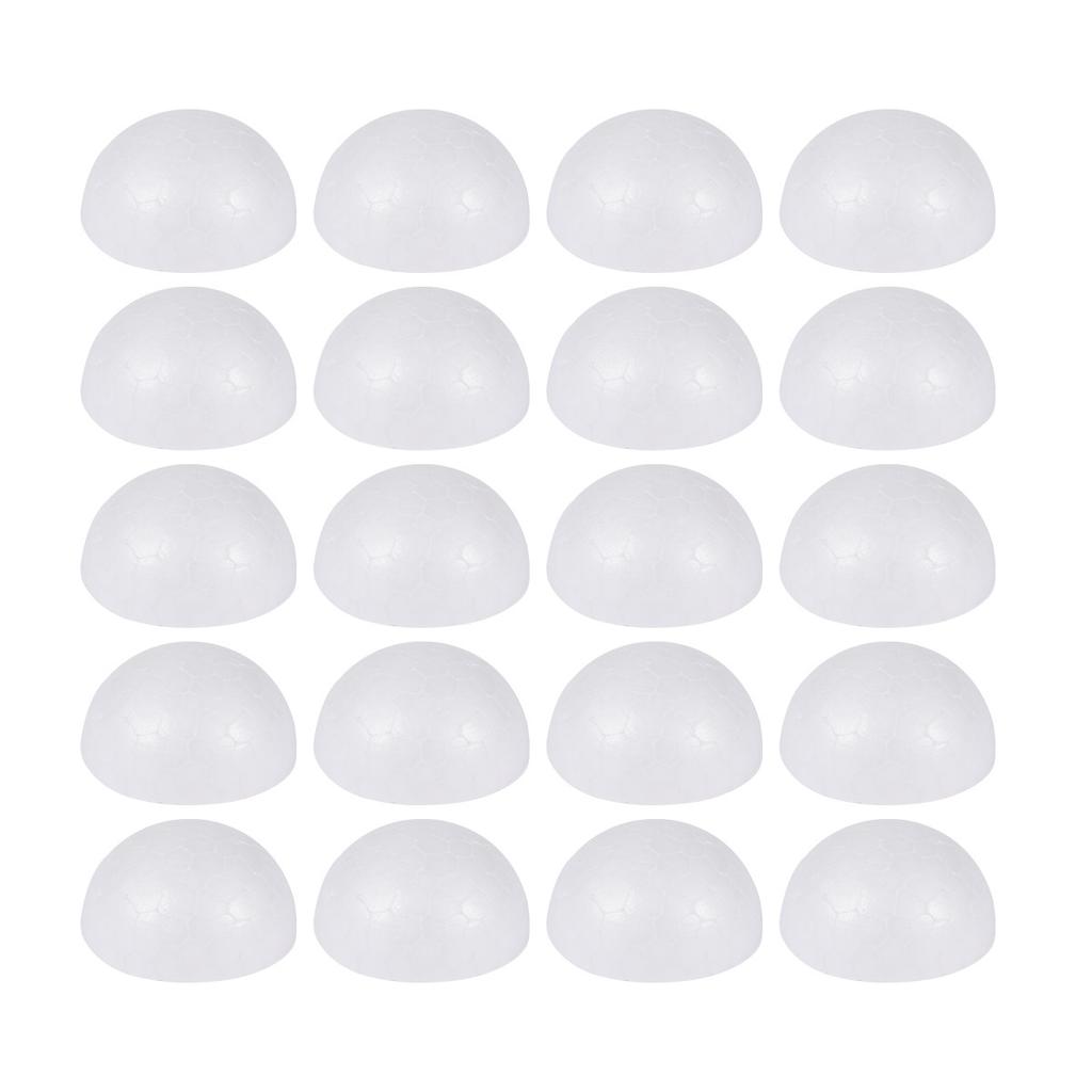 4 cm Demi-Balle Mousse Artisanale DIY Enfants Éducatif Ornement de Noël Décoration Accessoires Fournitures Pour Peinture Écriture Blanc