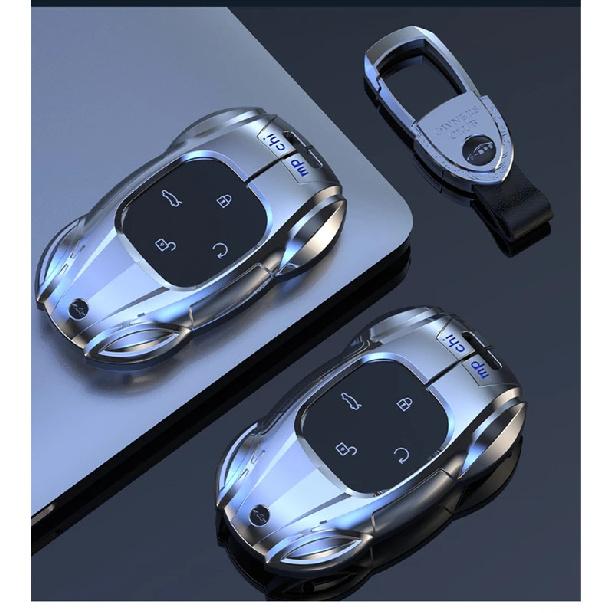 Metal Car Remote Key Cover Case Holder Chain Shell Keyring Fob For GAC Trumpchi New Empow J11 J12 J13 J15 J16 GS8 GS4 GS3 Emzoom