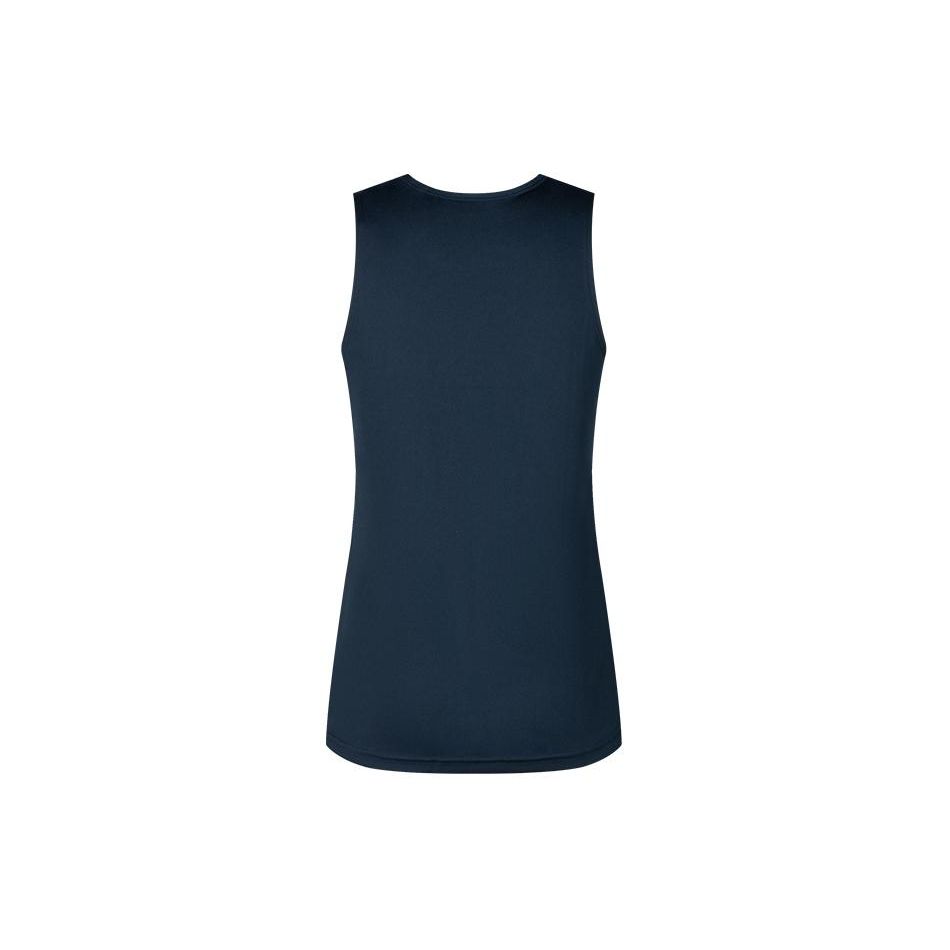 Asics Solid Color Small Logo Knit Pullover Breathable Round Neck Running Sports Vest Women Tops Deep-Blue 2012C699-405