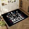 Alternative rock the muse band Floor Mat Soft Thickened Absorbent Non-Slip Bedroom Living Room Door Mat Home Decor Flannel Rugs