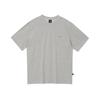 Taping ArTwork ShorT Sleeve T shirT Melange Gray  krecsT27680 