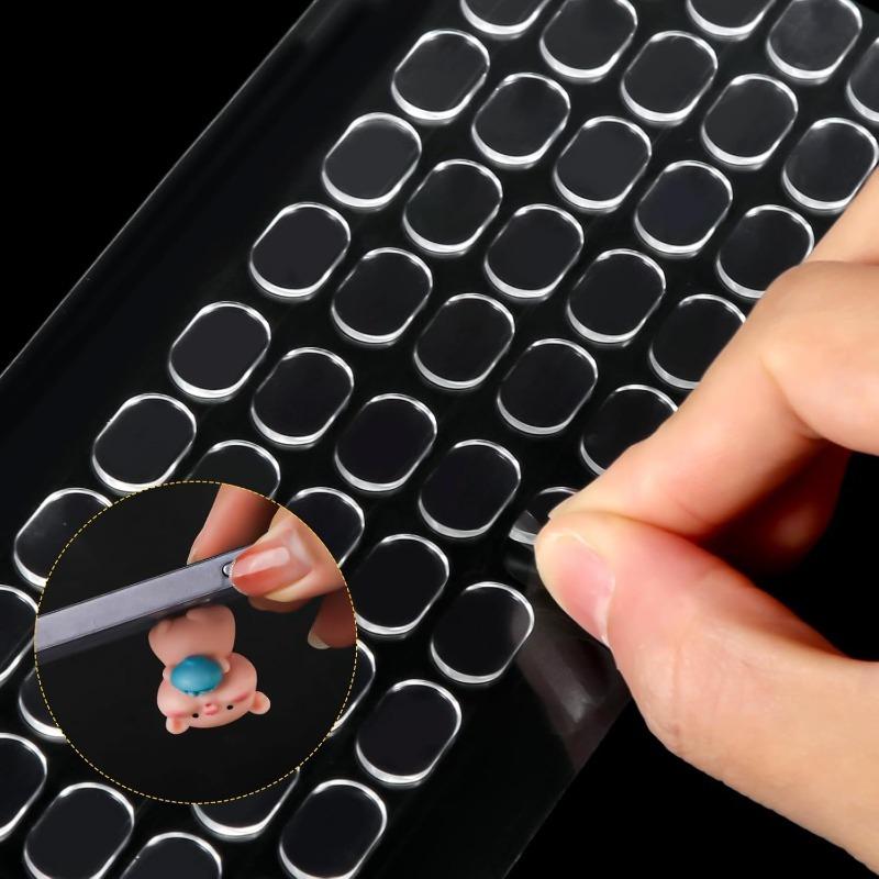 Wholesale Removable Double Sided Gel Glue Pads Clear Sticky Glue for Plastic Surface Action Figures Poster Wall Hanging Dots