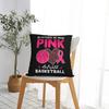 In October We Wear Pink And Watch Football Throw Pillow Cover Cushions for Sofa Breast Cancer Awareness Vintage Cushion Covers