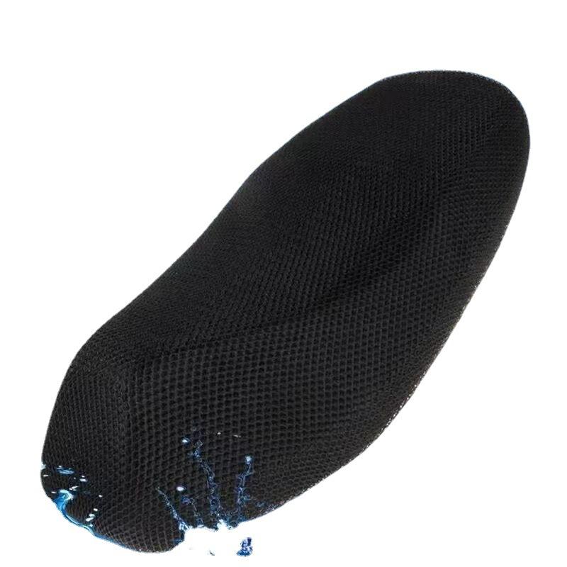 Motorcycle Electric Seat Cover 3D Mesh Fabric Sun Protection Scooter Seat Cover Pad Anti-skid Honeycomb Mesh Breathable Cushion
