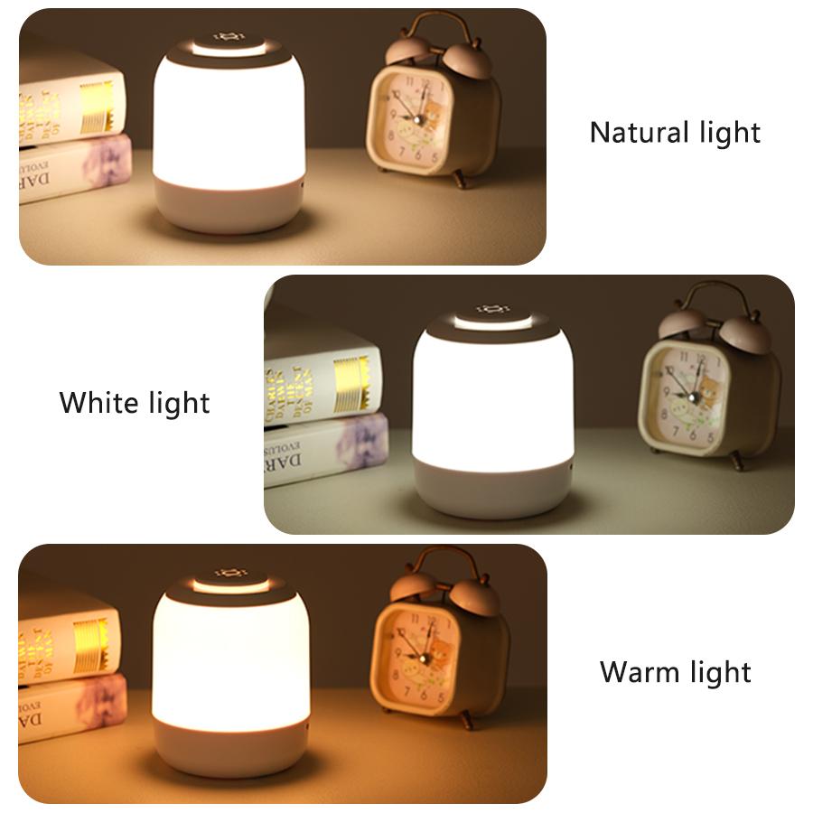 LED Night Light Touch Table Lamp Rechargeable 3 Modes Dimming Table Lamp Bedroom Eye Protection For Kids Gift LED Book Lamp